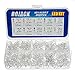 BOJACK 10 Farben 200 Stück 5 mm LED Dioden Sortiments Kit Pack (Transparent, 2 V - 3,2 V, 20 mA) Glühbirnenlampen Elektronik komponenten 5 mm Leuchtdioden