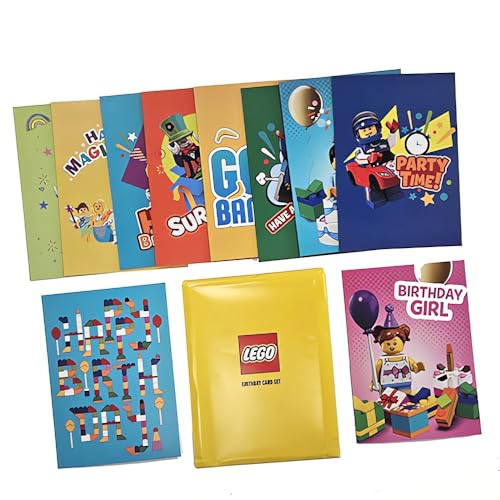Tarjeta de cumpleaños LEGO para sorprender en fiestas infantiles y eventos familiares