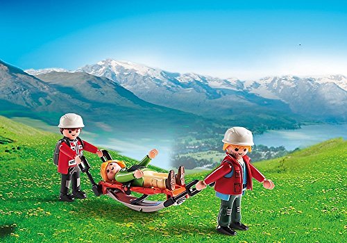 Preisvergleich Produktbild Playmobil Equipo De Rescate De Montaña Con Camilla