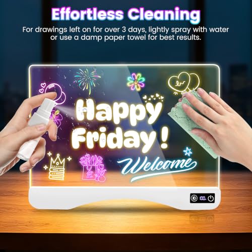 Image of PATPAT 17 Inch Rechargeable LED Drawing Board for Kids