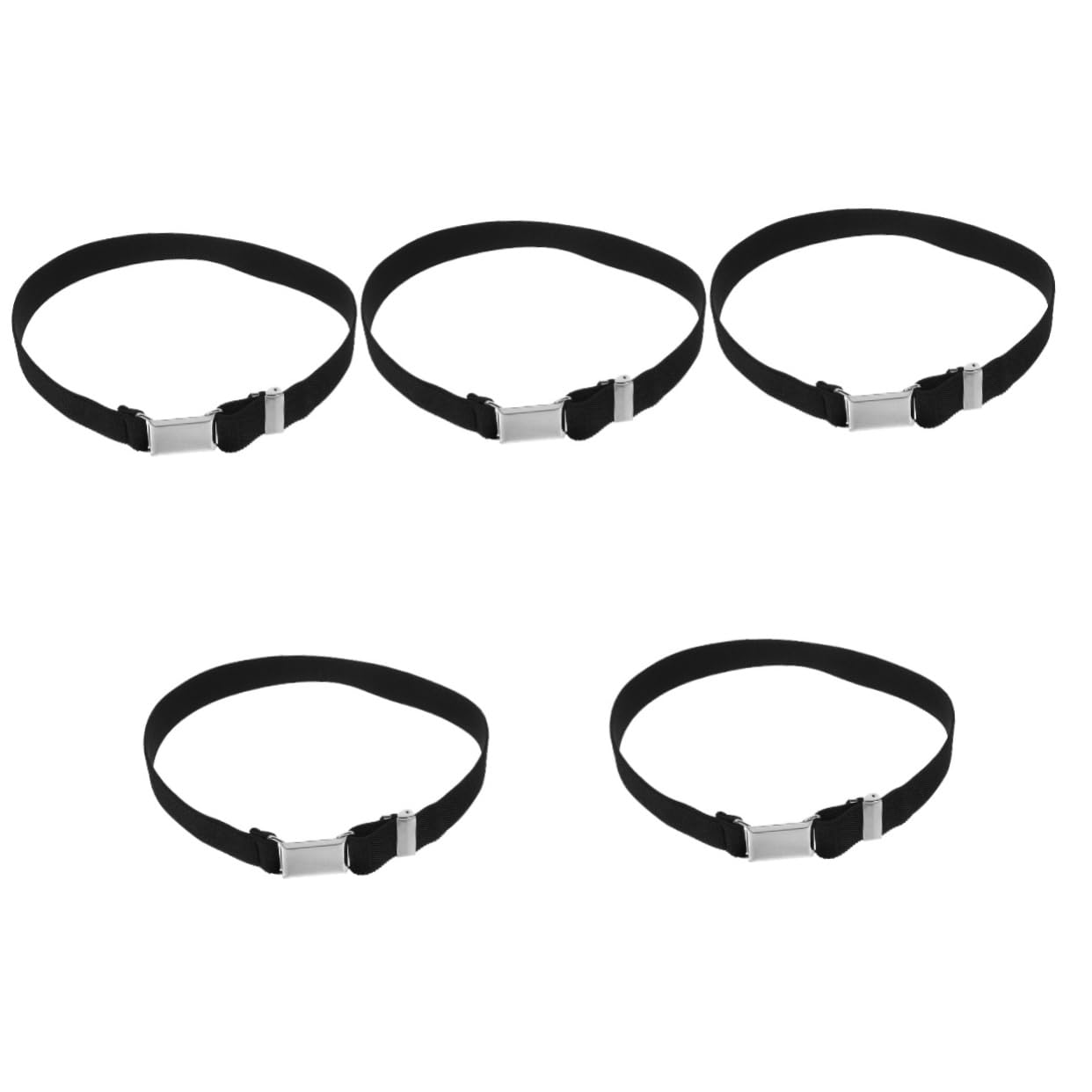 BESPORTBLE 5pcs Boys Girls Stretchy Elastic Belt Boys and Girls Belt for Dress Jeans Pants Skirts