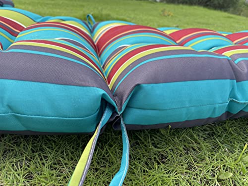 Enipate Weather Resistant Adirondack Chair Cushions High Back Indoor Outdoor Patio Tufted Lounge Cushion Seat Pads (Striped Color) #TOP4