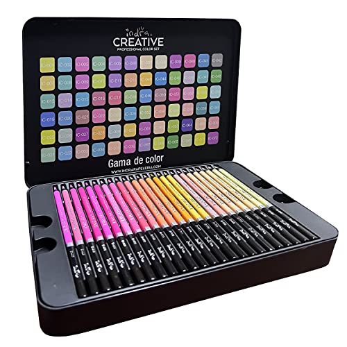 Indra 72 Macaron Colored Pencils Pastel Colored Pencils, Professional Oil Colored Pencils For Drawing And Sketching, Gift Tin Box For Adults Kids Beginners (72 Macaron Pencil) #TOP1