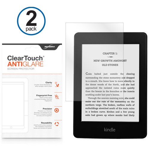 BoxWave Screen Protector Compatible with Kindle Paperwhite (1st Gen 2012) - ClearTouch Anti-Glare (2-Pack), Anti-Fingerprint Matte Film Skin