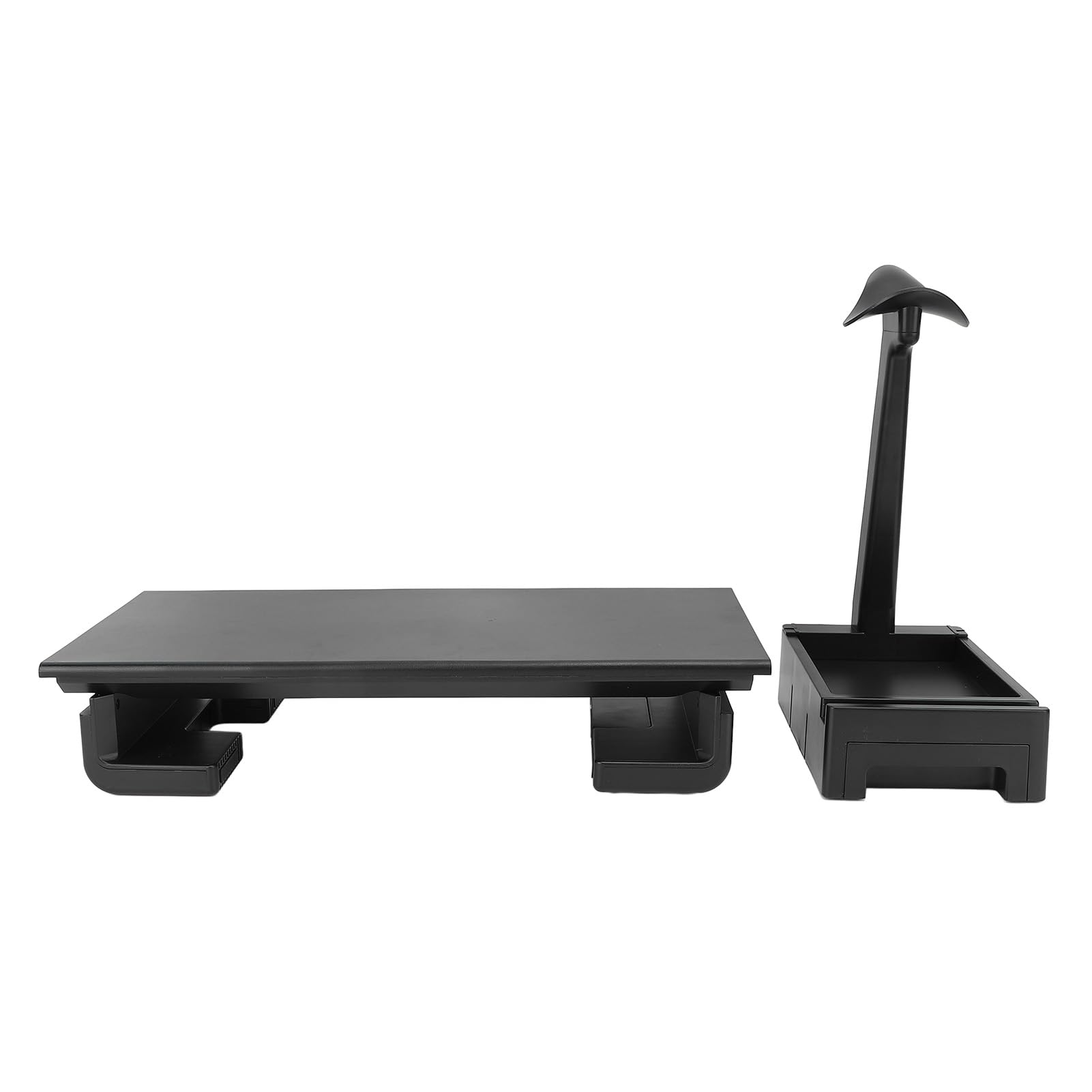 Supporto per Monitor Regolabile Design Ergonomico con Cassetto Portaoggetti e Porte USB per Uso Domestico in Ufficio Plastica ABS 1 unità