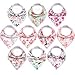 10-Pack Baby Bandana Bibs Upsimples Baby Girl Bibs for Drooling and Teething, 100% Organic Cotton and Super Absorbent Hypoallergenic Bibs Baby Shower Gift - “Blossom Set”