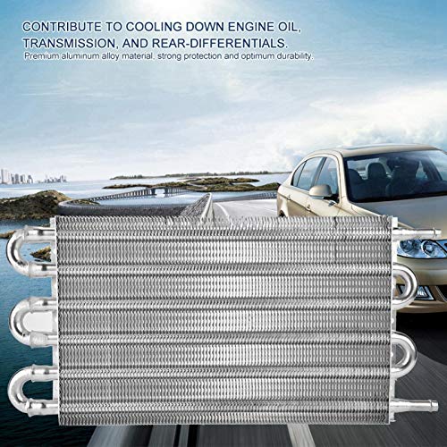 Condensador de Ar Condicionado, Kit de Resfriador de Óleo de Transmissão Remota de 6 Fileiras Conver