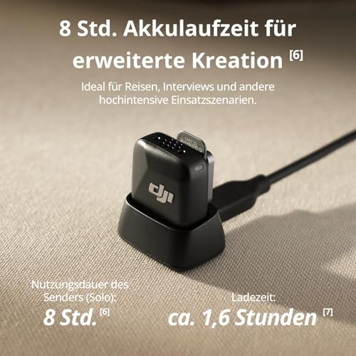 DJI Mic Mini Sender (Infinity Schwarz), Ultraleicht, Detailreicher Audio – Ansicht 4