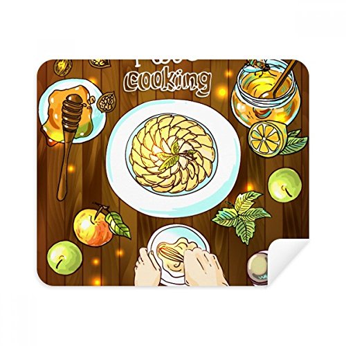 I Love Cooking Eggs Honey Cleaning Cloth Screen Cleaner 2pcs Suede Fabric