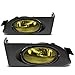 DNA MOTORING FL-HC01-AM Front Bumper Fog Light Driver & Passenger Side Enhance visibility [Compatible with 01-03 Honda Civic]