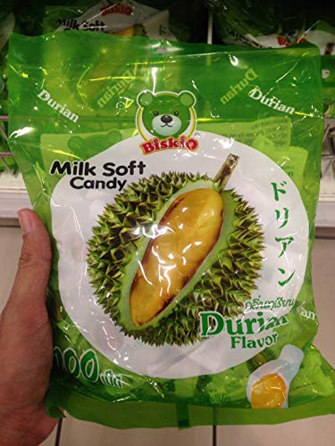 Caramelos suaves de leche sabor Durian 100 tabletas 380g miniatura 3
