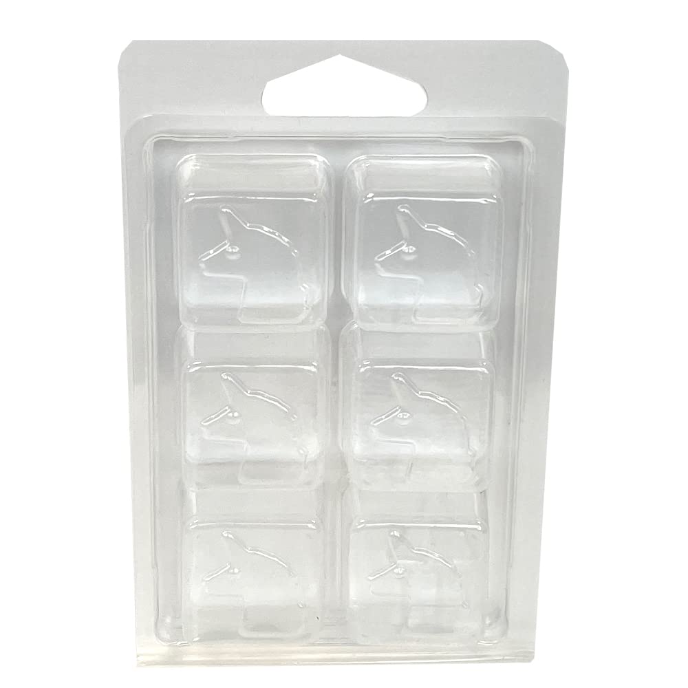 Livemoor White Wax Melt Clamshells/Packaging - Packs Of 10 (6 Cell Unicorn Clamshell (Lm-0100))