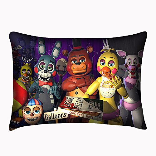 Heizifang Custom Freddy Pillowcase Bear Pillow Cushion Cover Pillowslip Size 20x30 Inch