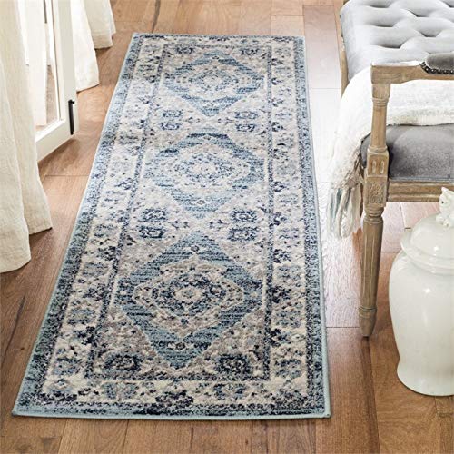 Tapis antiaspirateur bloqué Safavieh Madison, grand tapis court turquoise pour entrée fluide - 3