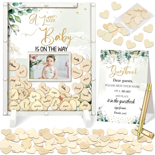 Beeveer Baby Shower Guest Book Alternatives Decorations, Greenery