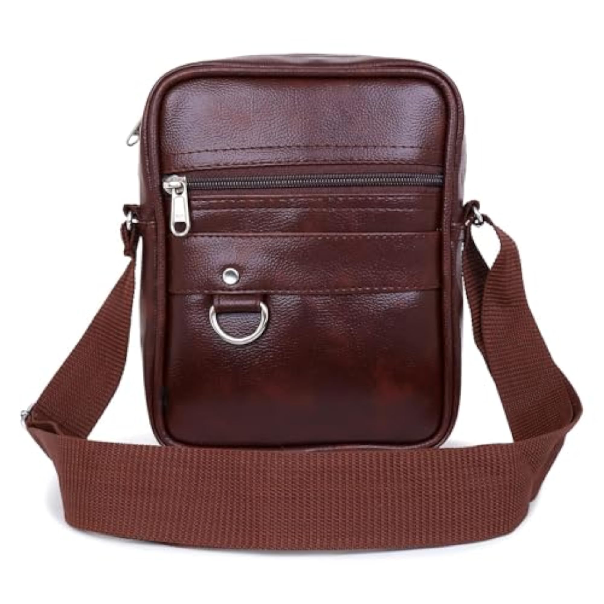 Stylish PU Leather Sling Bag for Men, Cross Body Travel