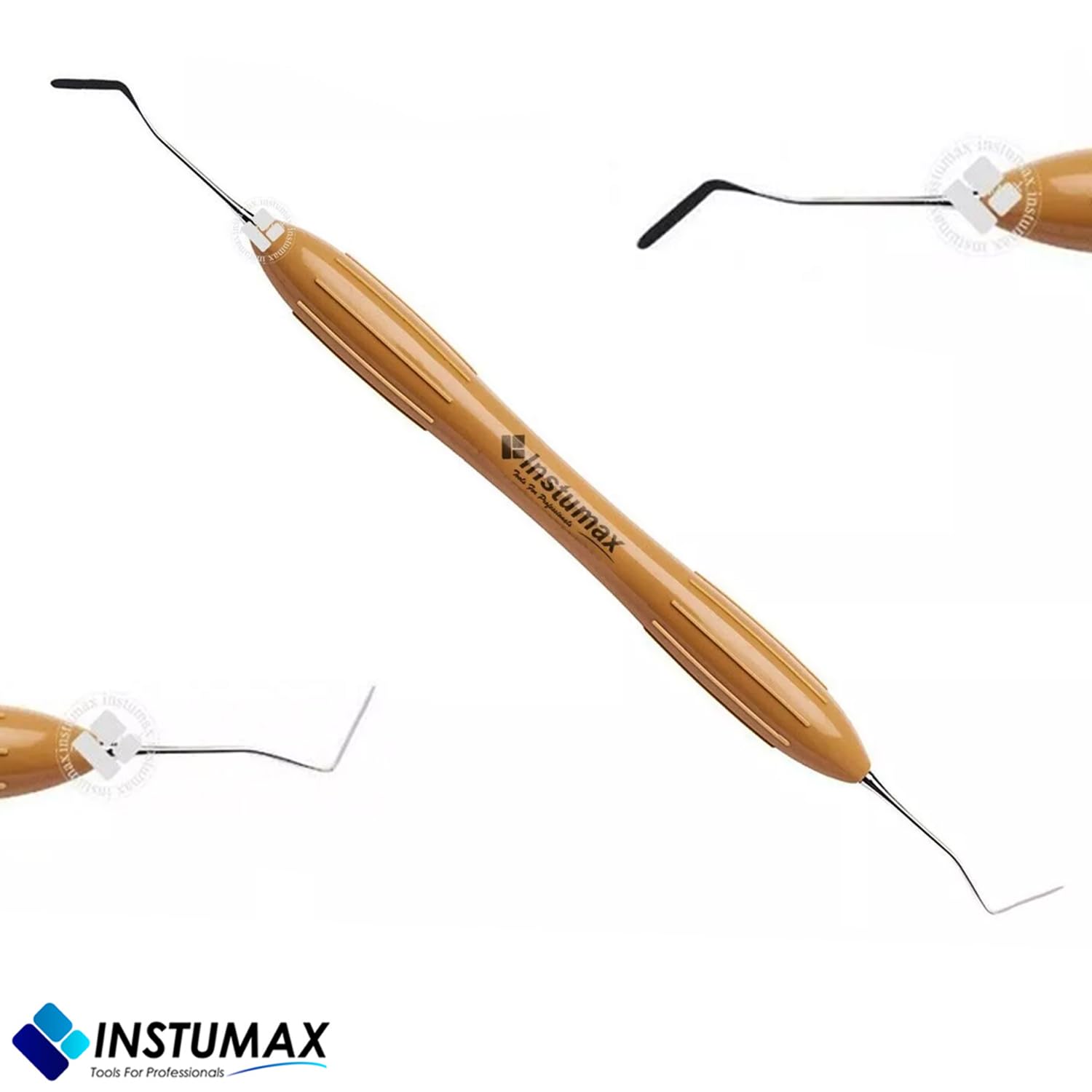 6-Piece Ergonomic Silicon Handle Dental Instruments - Composite Fillings, Restorations, Resin Filling Complete Set