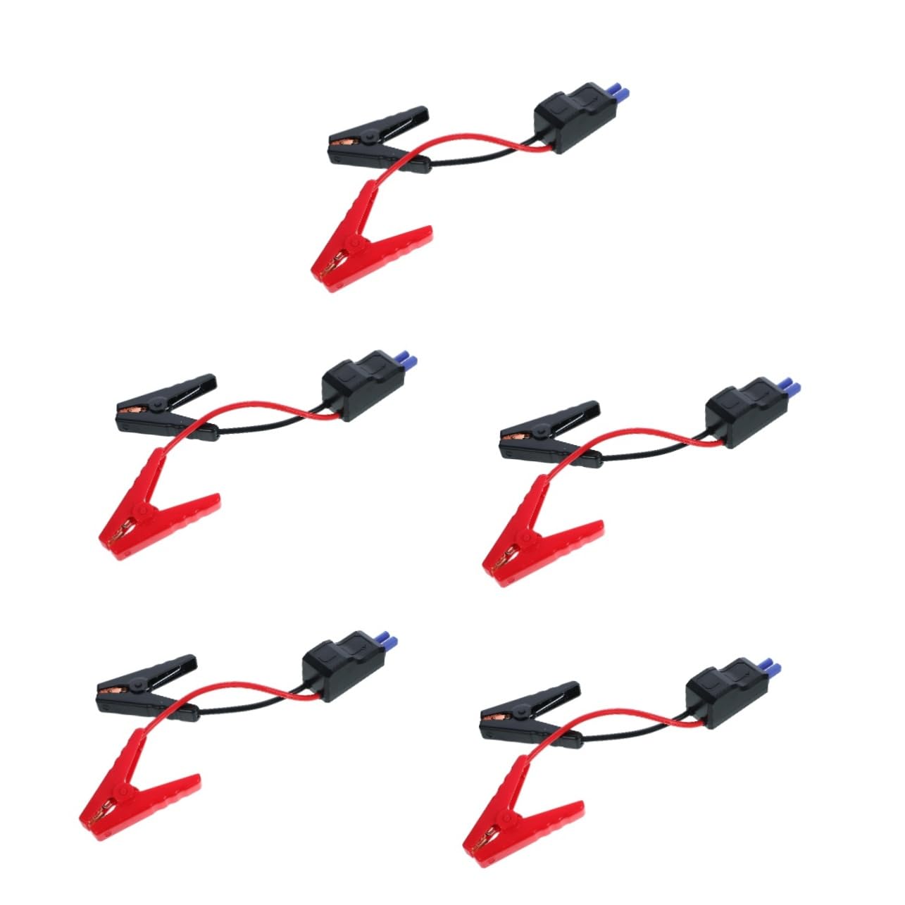 Gatuida 5piezas Cables De Arranque De Batería Inteligentes Para Vehículos Clip De Emergencia De Arranque Cables De Refuerzo Para Automóviles