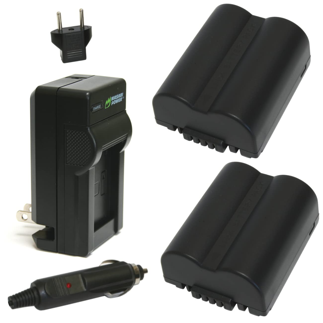 Wasabi Power Battery (2-Pack) and Charger for Leica BP-DC5, BP-DC5-E, BP-DC5-J, BP-DC5-U and Leica V-Lux 1