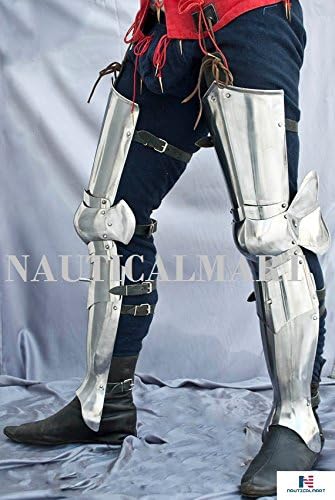 Combat Legs Armor Medieval Leg Guard Reenactment Costume - Halloween