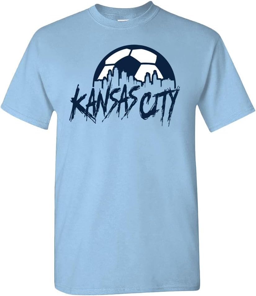 Xtreme Apparrel Team City Skyline Men's T-Shirt for Soccer Fans