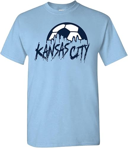 Miniatura 24 de Xtreme Apparrel Camiseta Team City Skyline para los aficionados al fútbol Atlanta - Camisa negra