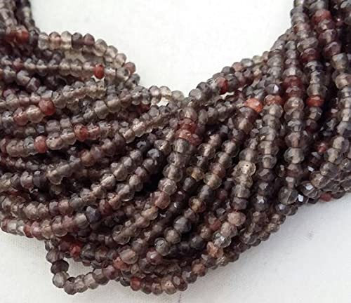 Perles en scapolite taillées en rondelles de 3 mm idéales pour intercalaires de colliers fins