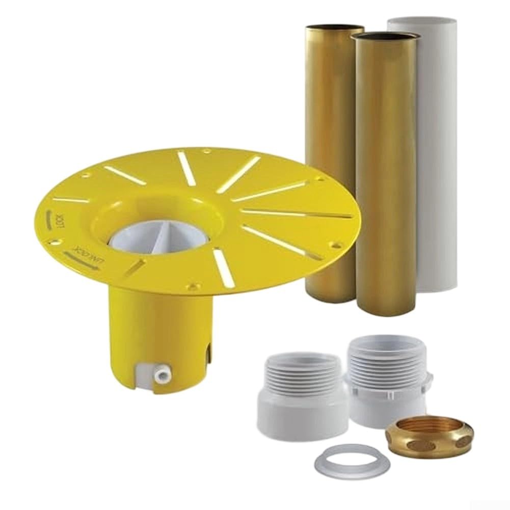 Kit de drenaje de bañera independiente, sistema de instalación rugosa para desagües macho y hembra roscados de 1-1/2 pulgadas, piezas de fontanería de PVC y latón a prueba de fugas para instalación de