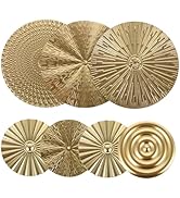 SHINEOFI 1 Set Gold Wall Hanging Art Wall Decor Circular Wall Art Decorative Wall Decor Geometric...