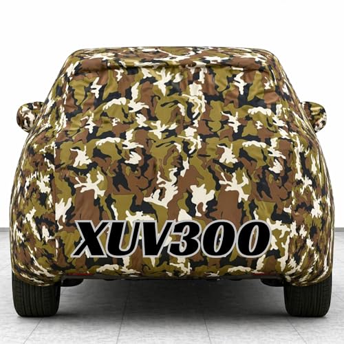 Image of Kings of Cover New Jungle 100% Waterproof Xuv300 Car Cover | Polyester Car Body Cover for Rain & Sun | UV Protection, Dustproof, Scratch Resistant, Windproof, Heat Resistant, Custom Fit