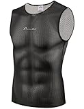 Przewalski Men’s Sleeveless Cycling Undershirt Quick Dry Bike Base Layer Vests Breathable Bicycle Jerseys Biking Tank Tops
