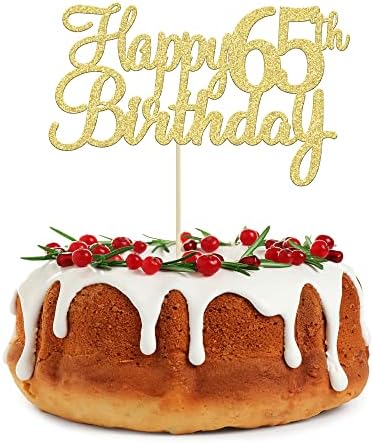 Gyufise 3Pcs Gold Happy 80th Birthday Cake Topper Glitter 80th Birthday Cake Pick Cheers to 80 Years Old Eighty Fabulous Cake Decorations for 80th Birthday Theme Party Supplies