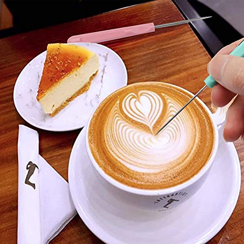 4Pcs 5.2 Inches Sugar Stir Needle, Cookie Scribe Needles Cake Decorating Needle Tool Cookie Decoration Supplies for Baking Lovers(Pink)