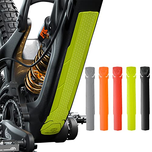 ENLEE Mountain Bike Down Tube Frame Protector, 3M MTB Bicycle Frame Guard - Protect The Bike from Collision and Scratch (Rhombus/Black) by ENLEE - Used condition - Image 2
