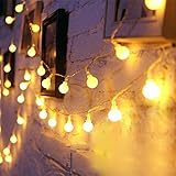 ✨ SEGURDAD: Cadena de Luces a pila portátil y segura, funcionan con tres pilas aa, puedes ponerlas en cualquier lado sin necesidad de enchufes. Bajo voltaje, baja corriente, bajo consumo de energía y más ahorro de energía