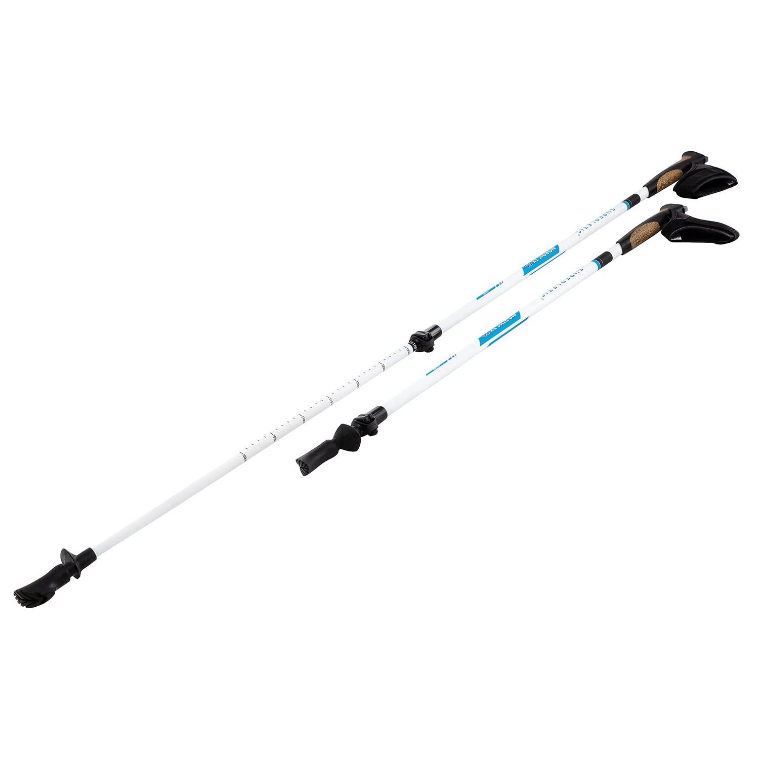 Bastones Senderismo Marcha Nordica Ajustables, Mujeres, Hombres, Trail Running y Trekking, Bastones Plegables para Caminar, Baston Extensible Fibra Carbono, Mango Corcho, Palos Senderismo
