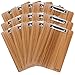 Produktbild Uquelic Klemmbrett/Schreibbrett/Clipboard A4-15Pcs Klemmbretter A4 Eleganz Luxus Holzmaserung Abgerundete Ecken Zwischenablage mit Robustem Clip und Loch Zum Aufhängen