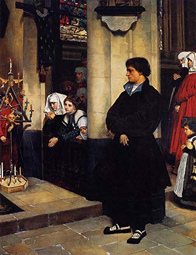 Peinture à l'huile Les doutes de Martin Luther de James Tissot
