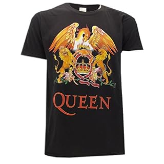 T-Shirteria – T-shirt original Queen – Tailles XS, S, M, L, XL – Noir - Les Beatles, Paul McCartney, John Lennon, RIngo Starr, George Harrison