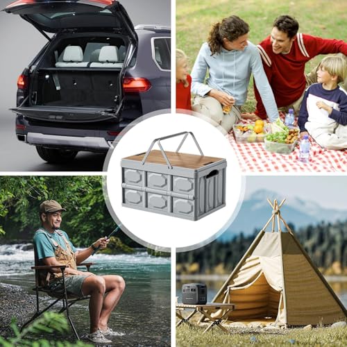Boîte de rangement pliable organiseur empilable pour voiture maison et voyage - 6