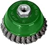 Troy T 2770775 Burmese Wire Bowl Brush, GreyGreen, 75 Mm