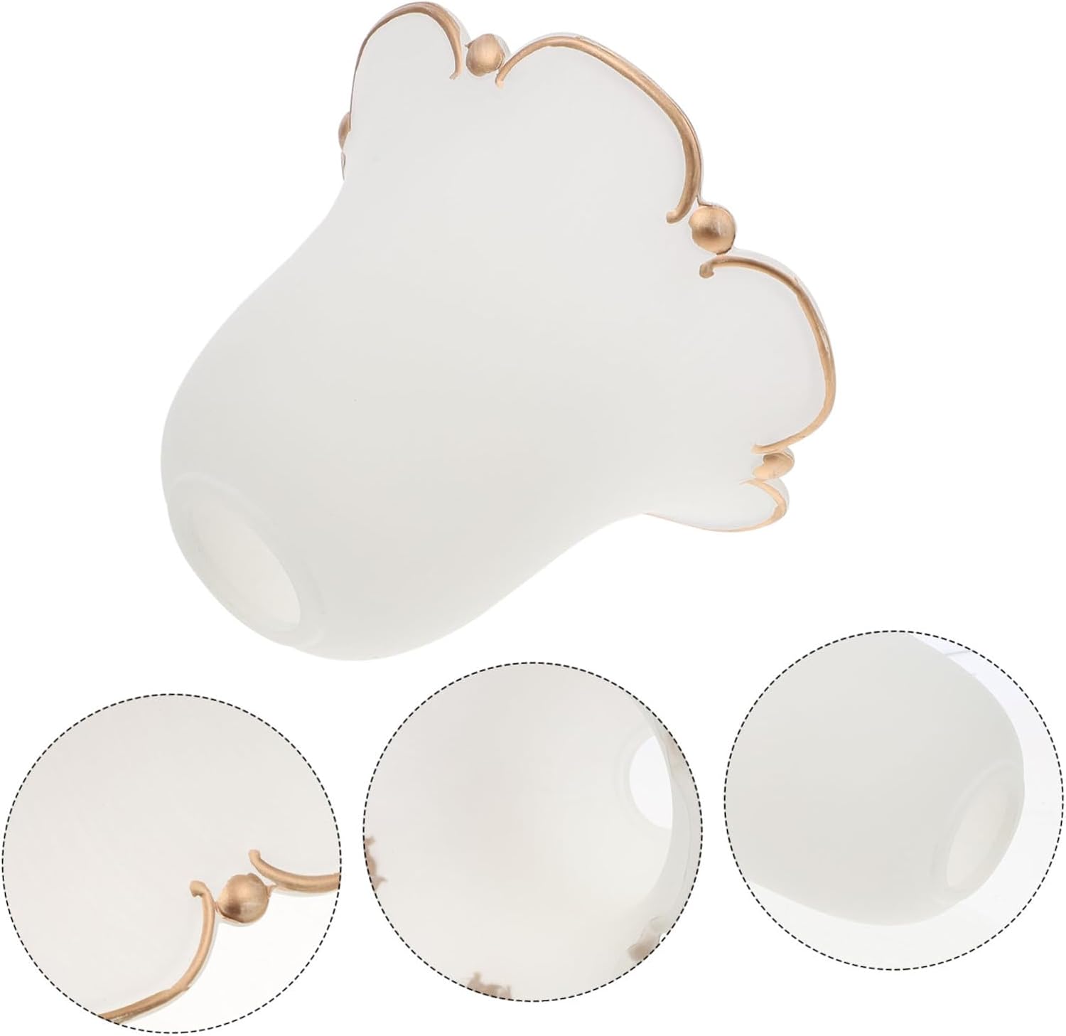 Gadpiparty Glass Ceiling Light Shade Easy to Install Pendant Light Cover for Home Decor Smooth Edges for Chandeliers and Table Lamps for Housewarming and Holidays