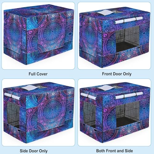 Bienbee Capa de caixa para cães, 106,7 cm, à prova de vento, para gaiolas de cães, capa respirável p