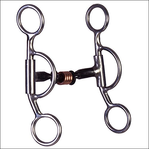 Hilason Sweet Iron Dog Bone Loose Cheek Snaffle Mouth Horse Bit #TOP1