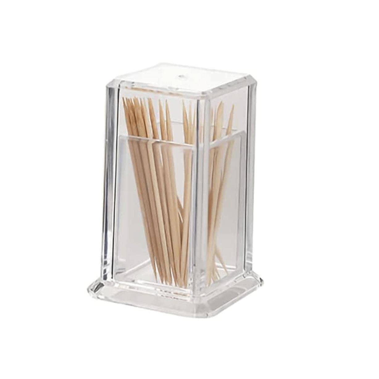 MRKU Toothpicks Dispenser Toothpick Box Fashion Plastic Holder with Lid Creative Container Portable