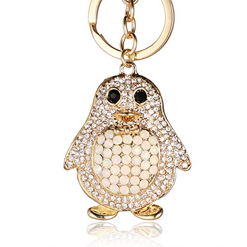 Preisvergleich Produktbild GMTEXTILES Netter Pinguin weiblicher Anhänger Schlüsselbund Schmuck Anhänger Brieftasche Brieftasche Auto Schlüsselbund