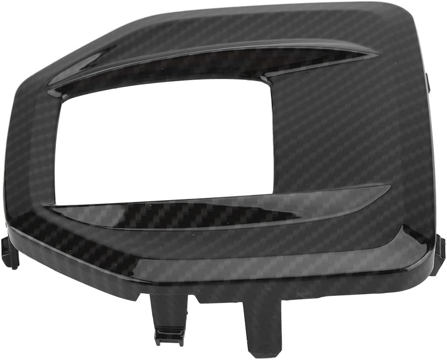 Qiilu Car Center Console Panel Trim, Carbon Fiber Control Shift Knob Panel Frame Cover Sticker Interior Trim for Giulia/Stelvio