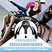 Oberschenkeltrainer, 15-70 lbs Beckenbodentrainer für Frau, Multifunktionaler Gesäßtrainer, Po Trainer mit Resistance Bands, Beinpresse für Zuhause, Beckenboden Trainingsgerät zum Formen (Black)