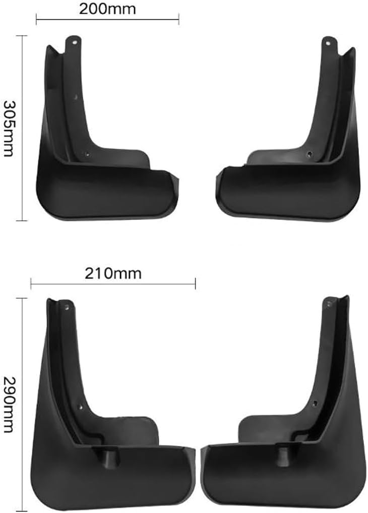 4Pcs/Set Car SUV Mud Flaps Splash Guards Fender Mudguard for Hyundai Santa Fe 2019 2020 2021 2022 2023, (Not Fit for XL Models)