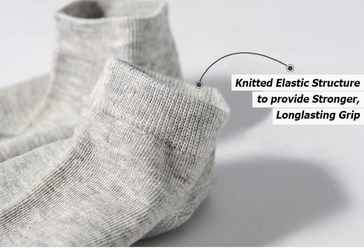 Image of Plain Ankle Length Socks for Men & Women | Unisex Low Cut Socks in Soft Pure Cotton Fabric | Stretchable, Breathable & Comfortable DailyWear Sock| Pack of 5
